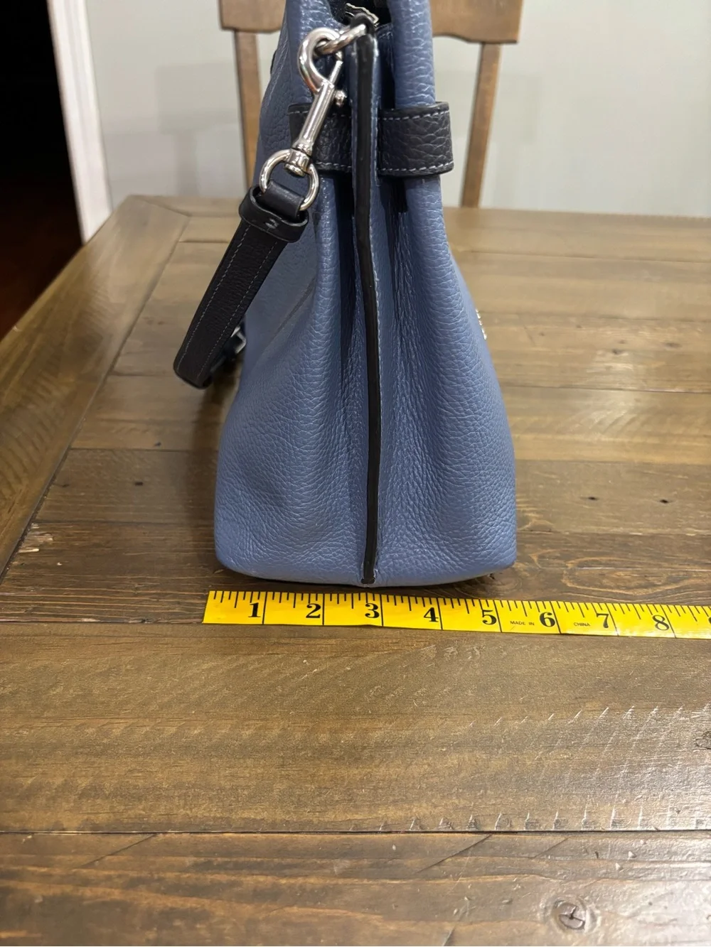 Coach Hanna Pebble Leather Shoulder Bag